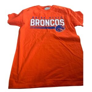 Boise State Broncos T Shirt Mens Orange Captivating College‎ Tee Mens M NWOT